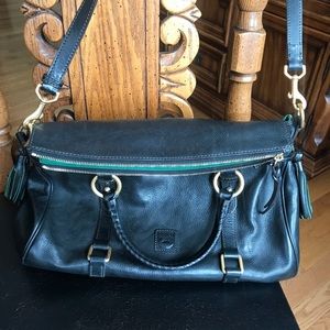 Dooney & Bourke medium black leather satchel
